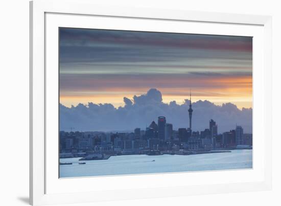 View of Auckland at Sunset, Auckland, North Island, New Zealand, Pacific-Ian-Framed Photographic Print