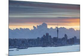 View of Auckland at Sunset, Auckland, North Island, New Zealand, Pacific-Ian-Mounted Photographic Print