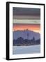 View of Auckland at Sunset, Auckland, North Island, New Zealand, Pacific-Ian-Framed Photographic Print