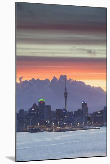 View of Auckland at Sunset, Auckland, North Island, New Zealand, Pacific-Ian-Mounted Photographic Print