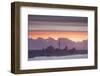 View of Auckland at Sunset, Auckland, North Island, New Zealand, Pacific-Ian-Framed Photographic Print