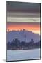 View of Auckland at Sunset, Auckland, North Island, New Zealand, Pacific-Ian-Mounted Photographic Print