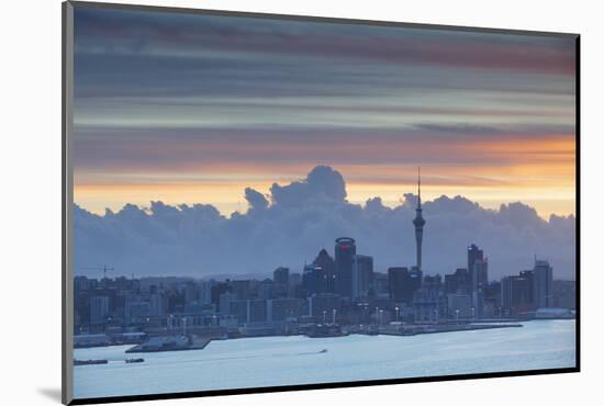 View of Auckland at Sunset, Auckland, North Island, New Zealand, Pacific-Ian-Mounted Photographic Print