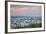 View of Auckland from Mount Eden at Sunset, Auckland, North Island, New Zealand, Pacific-Ian-Framed Photographic Print