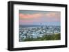 View of Auckland from Mount Eden at Sunset, Auckland, North Island, New Zealand, Pacific-Ian-Framed Photographic Print