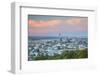 View of Auckland from Mount Eden at Sunset, Auckland, North Island, New Zealand, Pacific-Ian-Framed Photographic Print