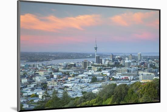 View of Auckland from Mount Eden at Sunset, Auckland, North Island, New Zealand, Pacific-Ian-Mounted Photographic Print