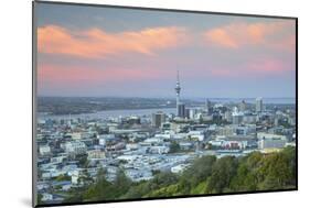 View of Auckland from Mount Eden at Sunset, Auckland, North Island, New Zealand, Pacific-Ian-Mounted Photographic Print