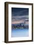 View of Auckland Skyline at Dusk, Auckland, North Island, New Zealand, Pacific-Ian-Framed Photographic Print