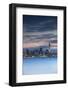 View of Auckland Skyline at Dusk, Auckland, North Island, New Zealand, Pacific-Ian-Framed Photographic Print