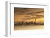 View of Auckland Skyline at Dusk, Auckland, North Island, New Zealand-Ian Trower-Framed Photographic Print