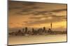 View of Auckland Skyline at Dusk, Auckland, North Island, New Zealand-Ian Trower-Mounted Photographic Print