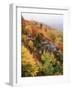 View of Autumnal Rocks, Blue Ridge Parkway, North Carolina, USA-Adam Jones-Framed Photographic Print