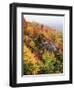 View of Autumnal Rocks, Blue Ridge Parkway, North Carolina, USA-Adam Jones-Framed Photographic Print