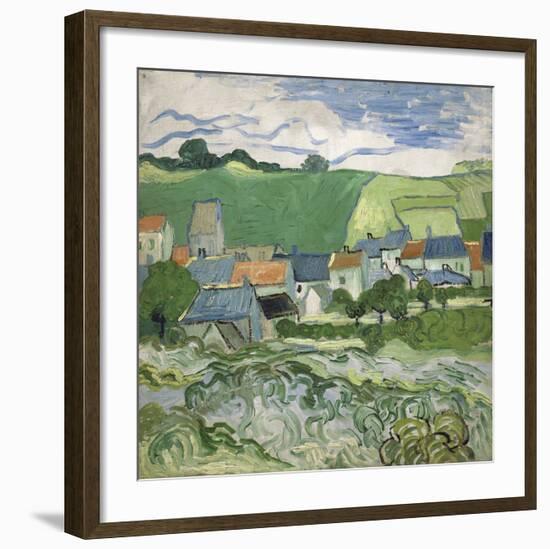 View of Auvers, 1890-Vincent van Gogh-Framed Art Print