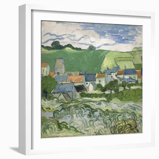 View of Auvers, 1890-Vincent van Gogh-Framed Giclee Print