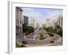 View of Avenida 23 de Maio from Viaduto do Cha, City of Sao Paulo, State of Sao Paulo, Brazil, Sout-Karol Kozlowski-Framed Photographic Print