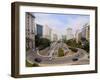 View of Avenida 23 de Maio from Viaduto do Cha, City of Sao Paulo, State of Sao Paulo, Brazil, Sout-Karol Kozlowski-Framed Premium Photographic Print