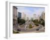 View of Avenida 23 de Maio from Viaduto do Cha, City of Sao Paulo, State of Sao Paulo, Brazil, Sout-Karol Kozlowski-Framed Premium Photographic Print