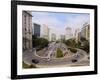 View of Avenida 23 de Maio from Viaduto do Cha, City of Sao Paulo, State of Sao Paulo, Brazil, Sout-Karol Kozlowski-Framed Photographic Print