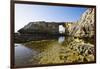 View of Azure Window Stone Arch, Dwejra, Gozo, Malta-Massimo Borchi-Framed Photographic Print