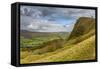 View of Back Tor and Vale of Edale, Derbyshire Peak District, Derbyshire, England-Frank Fell-Framed Stretched Canvas