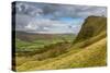 View of Back Tor and Vale of Edale, Derbyshire Peak District, Derbyshire, England-Frank Fell-Stretched Canvas