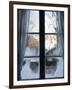 View of Bad Tolz Spa Town Covered By Snow at Sunrise From Window, Bavaria, Germany, Europe-Richard Nebesky-Framed Photographic Print