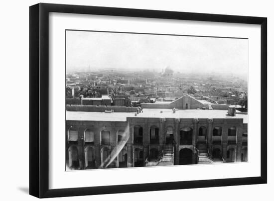 View of Baghdad from a Block Tower, 31st British General Hospital, Mesopotamia, WWI, 1918-null-Framed Giclee Print