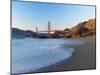 View of Baker Beach and Golden Gate Bridge, San Francisco, California, USA-Massimo Borchi-Mounted Photographic Print