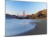 View of Baker Beach and Golden Gate Bridge, San Francisco, California, USA-Massimo Borchi-Mounted Photographic Print