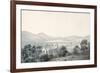 View of Bala Pool, Llyntagit, from above Llanfawr Church, Meirionethshire, 1805 (W/C on Paper)-Moses Griffith-Framed Giclee Print