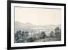 View of Bala Pool, Llyntagit, from above Llanfawr Church, Meirionethshire, 1805 (W/C on Paper)-Moses Griffith-Framed Giclee Print