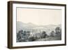 View of Bala Pool, Llyntagit, from above Llanfawr Church, Meirionethshire, 1805 (W/C on Paper)-Moses Griffith-Framed Giclee Print