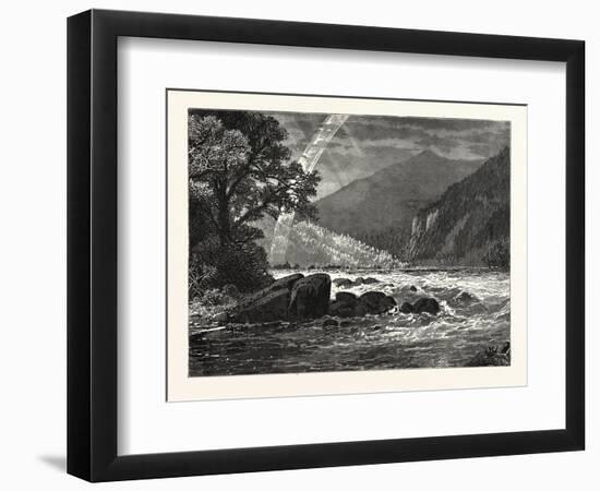 View of Balcony Falls, James River, Virginia, United States of America-null-Framed Giclee Print