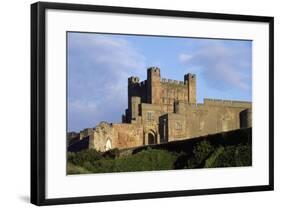 View of Bamburgh Castle, Northumberland, England, 11th Century-null-Framed Giclee Print