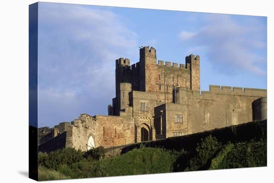 View of Bamburgh Castle, Northumberland, England, 11th Century-null-Stretched Canvas