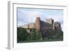 View of Bamburgh Castle, Northumberland, England, 11th Century-null-Framed Giclee Print