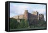 View of Bamburgh Castle, Northumberland, England, 11th Century-null-Framed Stretched Canvas