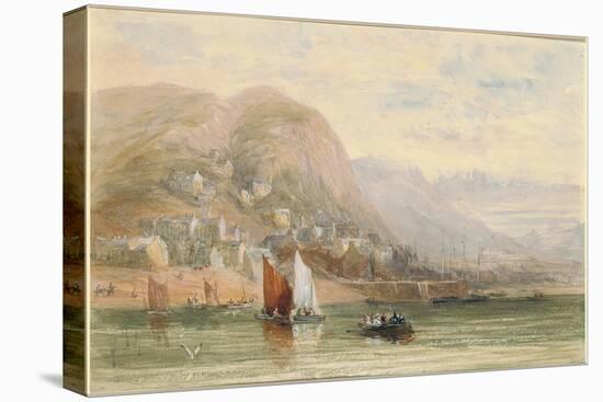 View of Barmouth, North Wales-David Cox-Stretched Canvas