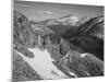 View Of Barren Mountains With Snow "Long's Peak Rocky Mountain National Park" Colorado. 1933-1942-Ansel Adams-Mounted Art Print