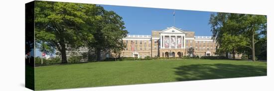 View of Bascom Hill with University of Wisconsin-Madison and Bascom Hall, Madison, Dane County,...-Panoramic Images-Stretched Canvas