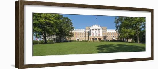 View of Bascom Hill with University of Wisconsin-Madison and Bascom Hall, Madison, Dane County,...-Panoramic Images-Framed Photographic Print