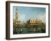 View of Basin of St Marks Square, Venice-Canaletto-Framed Giclee Print