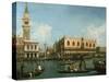 View of Basin of St Marks Square, Venice-Canaletto-Stretched Canvas