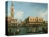 View of Basin of St Marks Square, Venice-Canaletto-Stretched Canvas