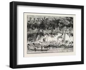 View of Bassac, Laos-null-Framed Premium Giclee Print