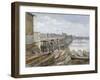 View of Battersea Bridge Looking across the River Thames, London, 1885-John Crowther-Framed Giclee Print