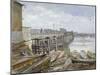 View of Battersea Bridge Looking across the River Thames, London, 1885-John Crowther-Mounted Giclee Print