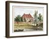 View of Baumes House, Hoxton, London, C1825-CH Matthews-Framed Giclee Print